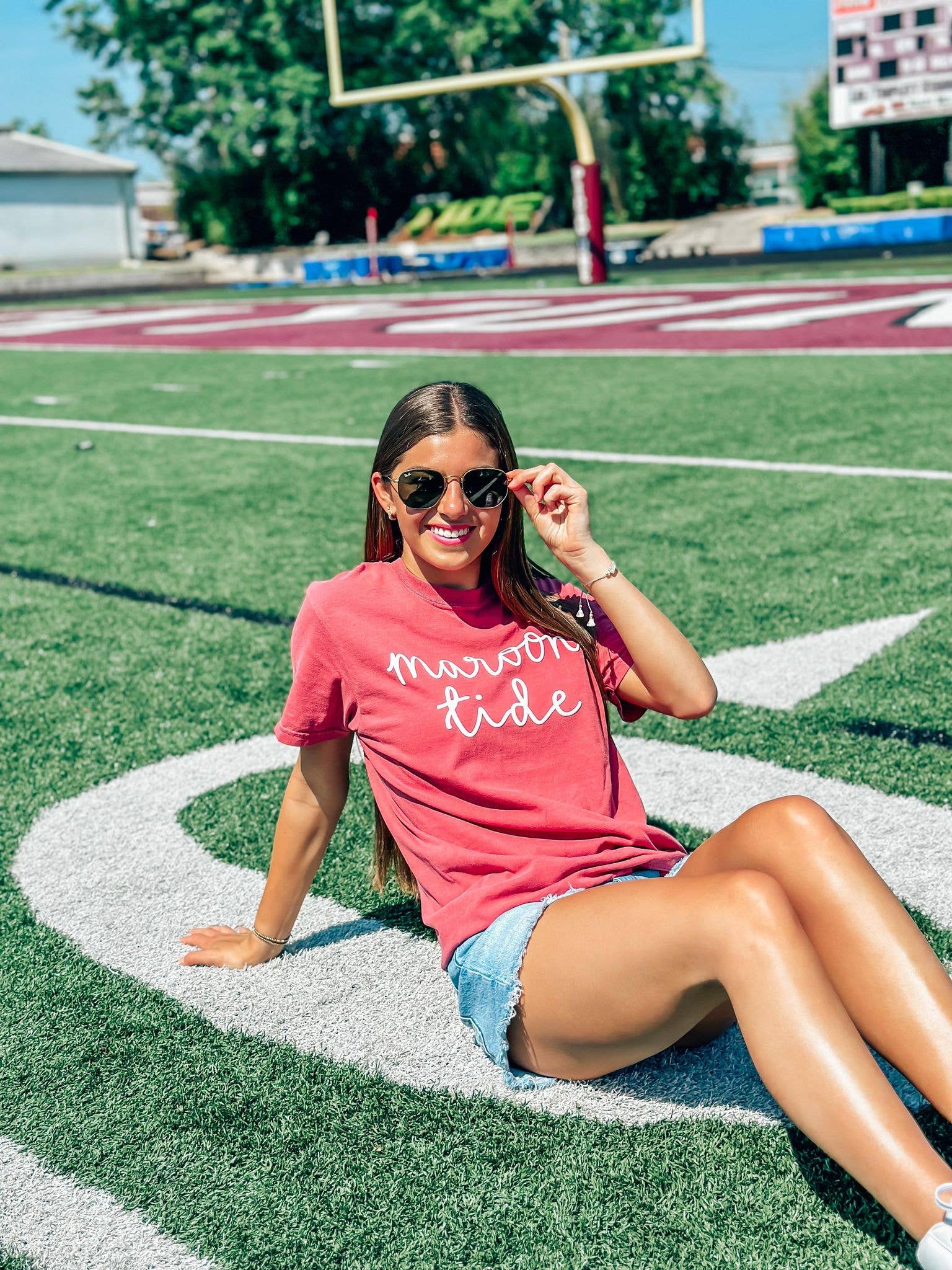 Dash Forward Wholesale - Wholesale Screen Printed T-Shirt - Women's - Custom Cursive Gameday Puff Tee2