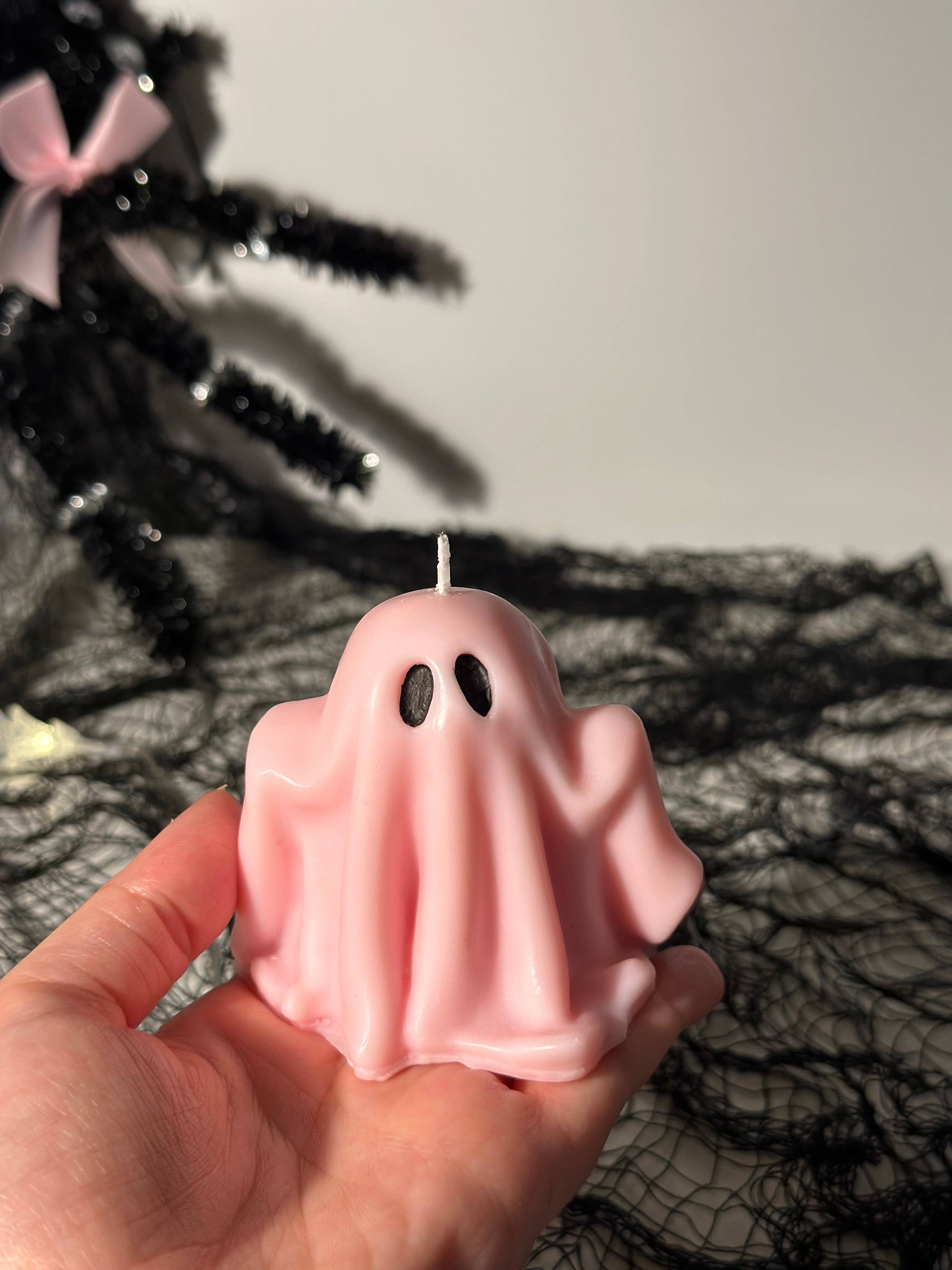 Sugar Candle - Vente Bougies piliers - Bougie Fantôme d'Halloween – bougie d'Halloween effrayante & cadeau pour toute occasion8
