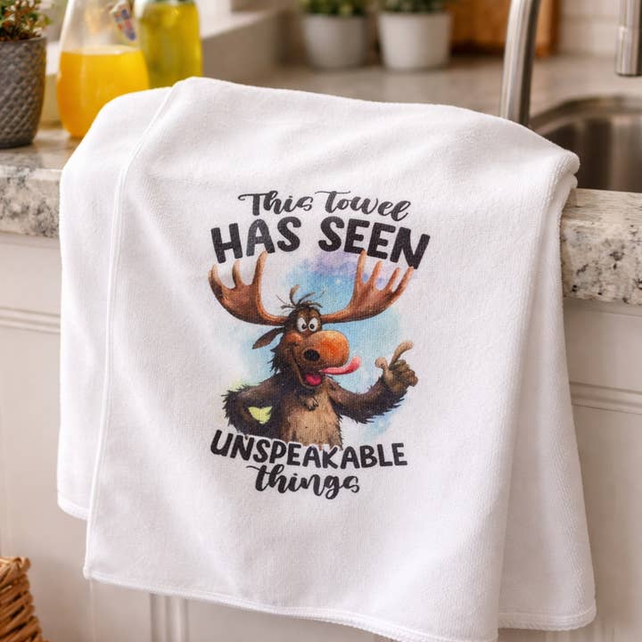 Unspeakable Things Towel for wholesale by Indigo Bob