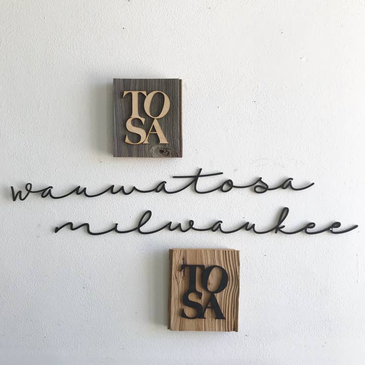 Makery Maven Co. - Wholesale Wall Accent - State Collection | Lasercut Script Locale Wall Art4