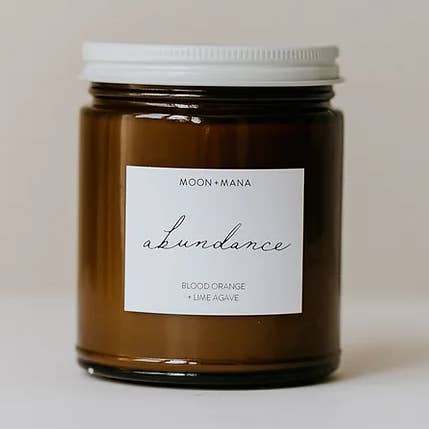 Abundance Candle 9oz | Blood Orange, Lime + Agave for wholesale by Moon + Mana
