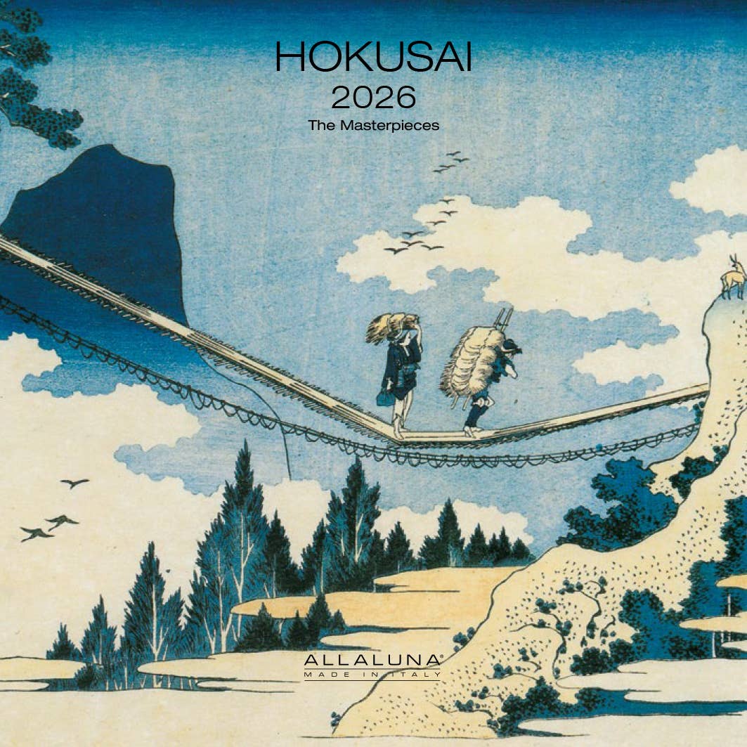 Nelson Line - Wholesale Calendar - HOKUSAI - 7 x 7 SMALL WALL CALENDAR0