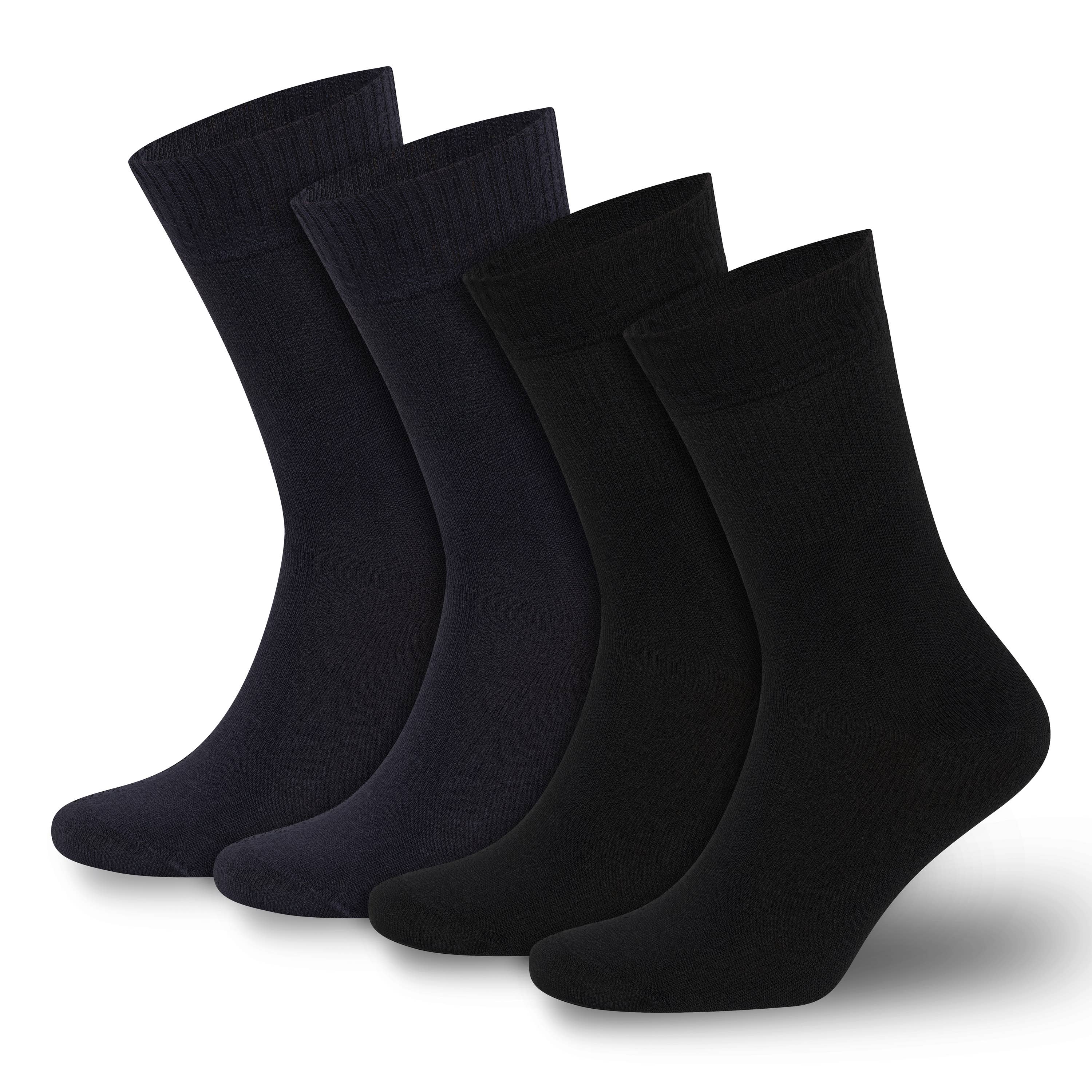 Bambooven - Wholesale Socks - Unisex - Men & Women Bamboo Diabetic Crew Socks 4-Pack 6