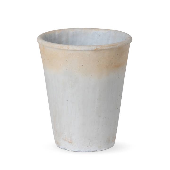 Park Hill Collection - Wholesale Plant Pot - Distressed Concrete Tall Planter Medium