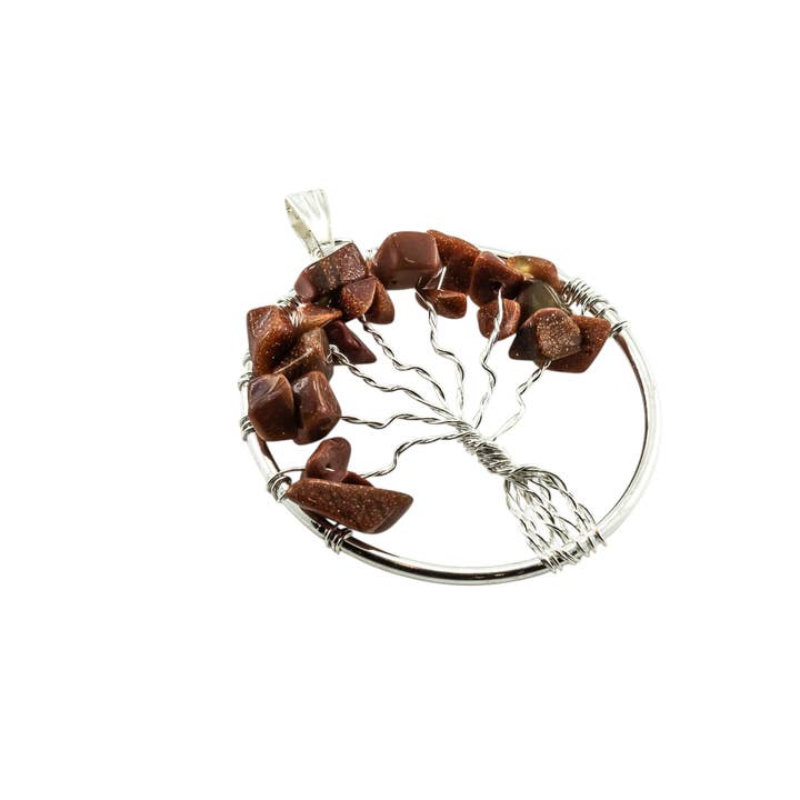 Quasar Gems USA – wholesale Individuell berlock/hänge – Livets träd ädelstenshalsband7