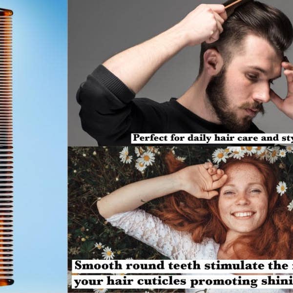 GENTS FINE GROOMING PRODUCTS - Wholesale Hair brush/comb - G.B.S DCT Styling Comb Fine Toothed Dressing Comb 7"3