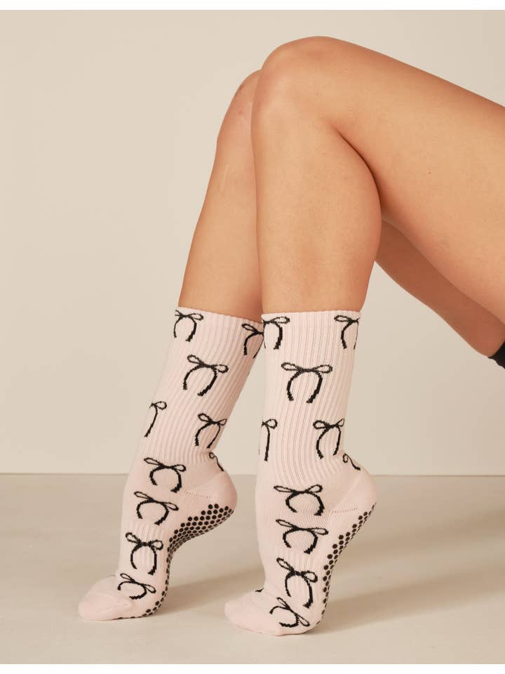 LUCKY HONEY - Vente Chaussettes – femme - La chaussette antidérapante à imprimé tube haut18