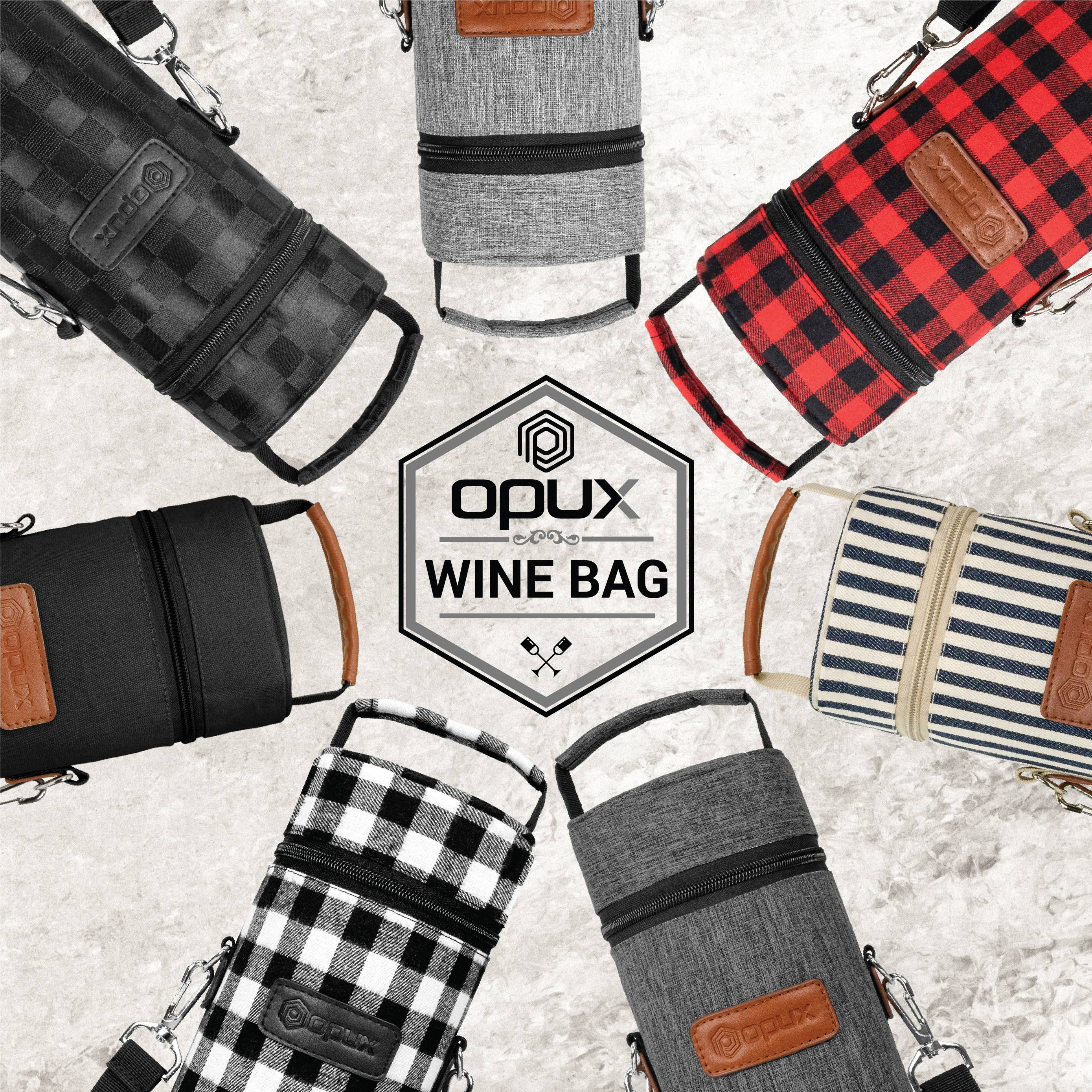 OPUX - Wholesale Wine Tote - 1 Bottle Wine Carrier Bag49