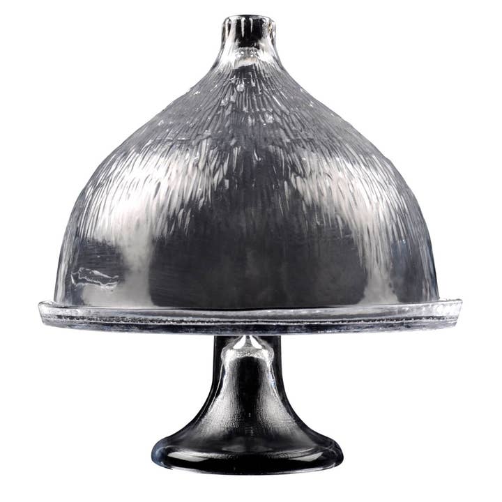 Multi Set of 2 Glass Footed Cake Plates w/ Dome - A - A for wholesale on Faire
