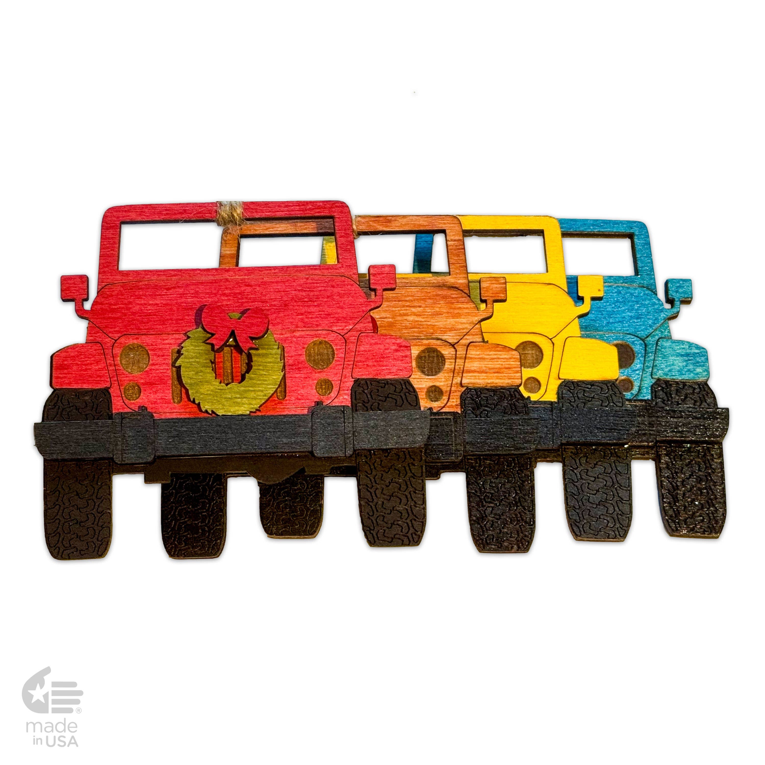 Bloom & Wander – wholesale Ornament – Jeep Ornaments 4x4 Off Road | Holiday Christmas Customizable7