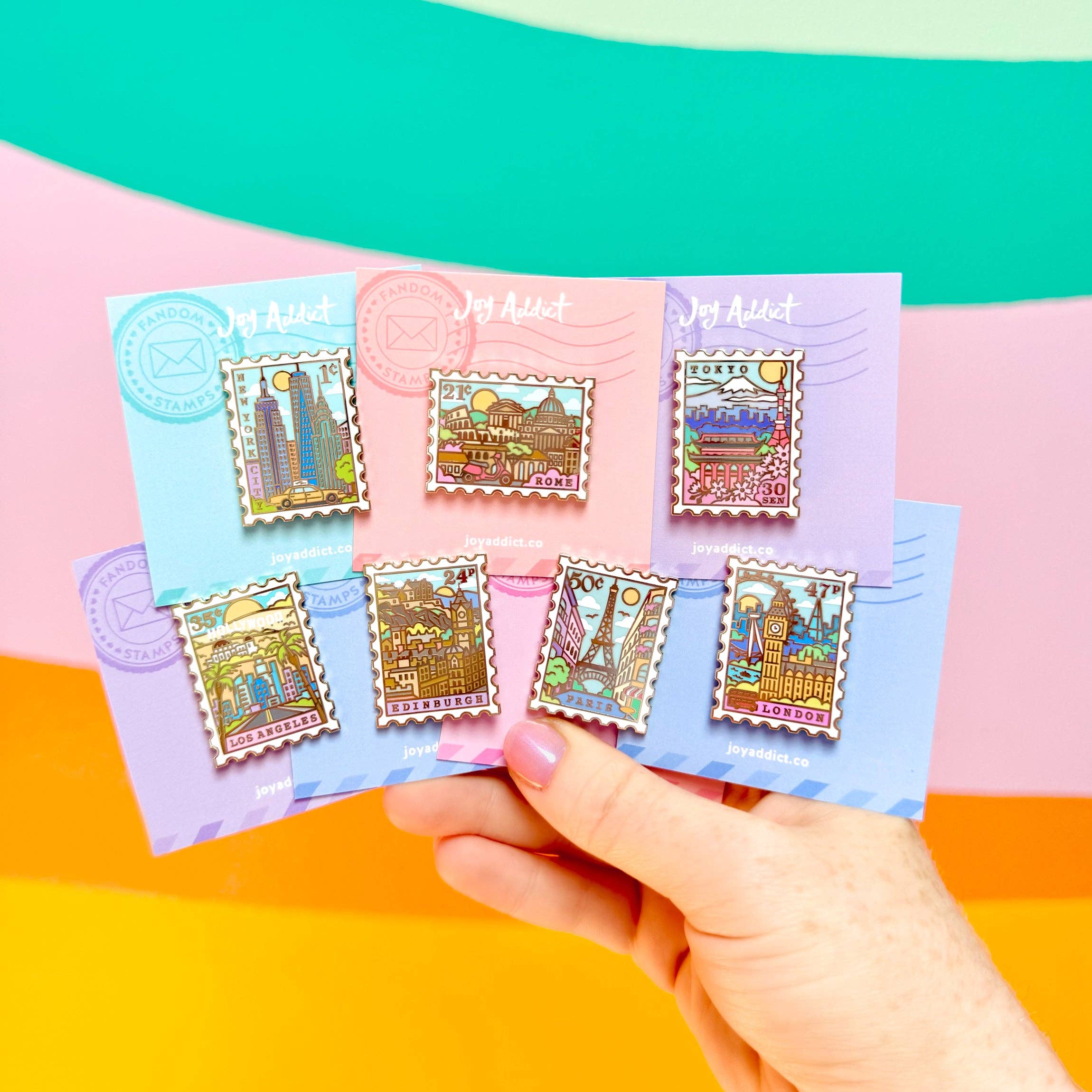 Joy Addict - Wholesale Lapel Pin/Button - Edinburgh Enamel Pin3