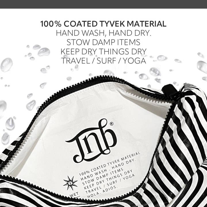 JNBFASHION.COM – Großhandel Beutel – Damen – Strandtasche aus 100% beschichtetem Tyvek-Material mit geometrischem Design3