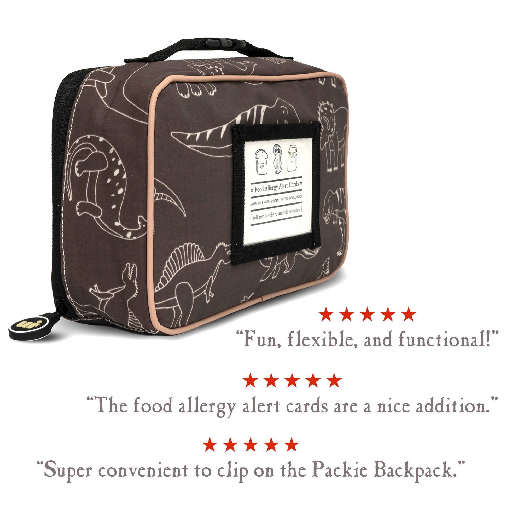 Urban Infant - Wholesale Lunch Bag/Box - Kids - Yummie Toddler Lunch Bag - Dinosaurs2