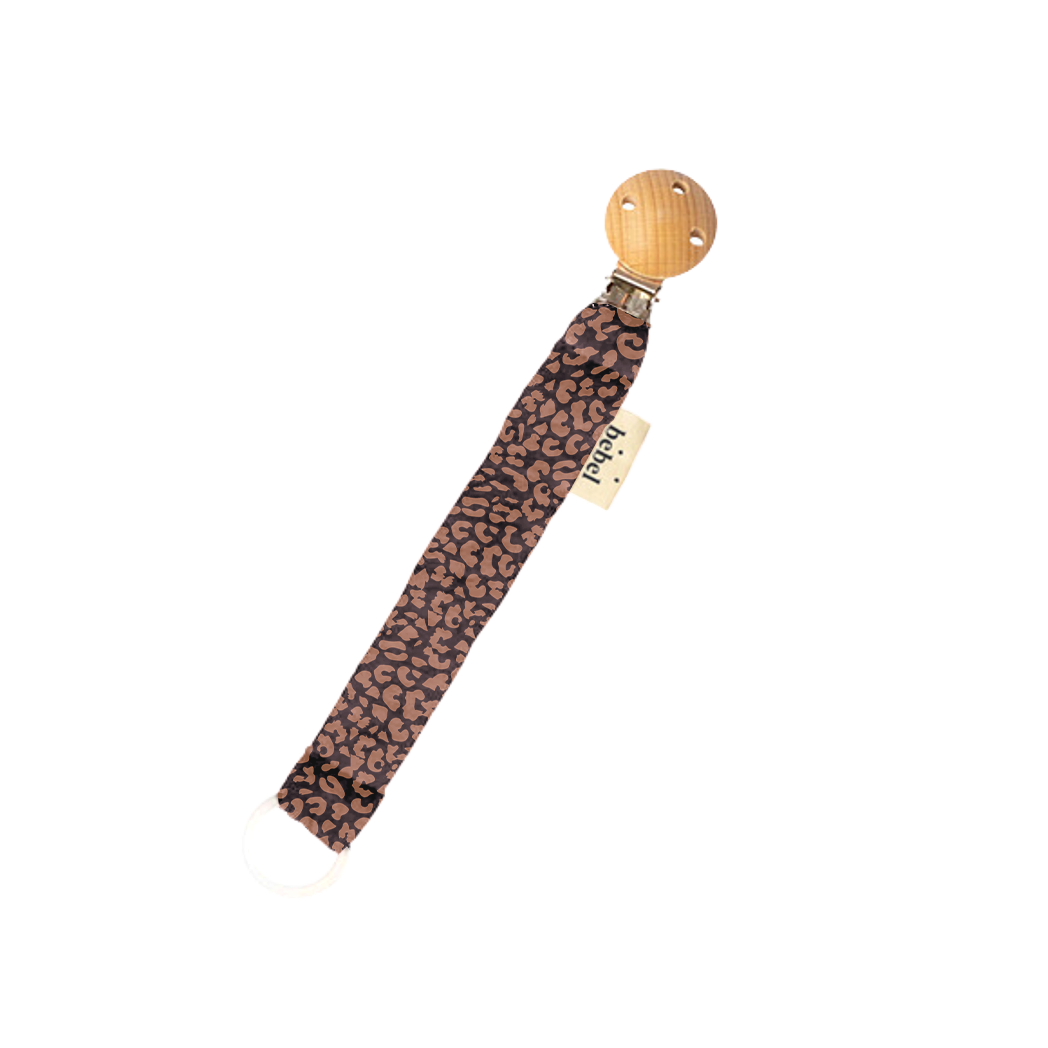 bebel - Wholesale Pacifier Clip - Baby - Leopard pacifier clip3