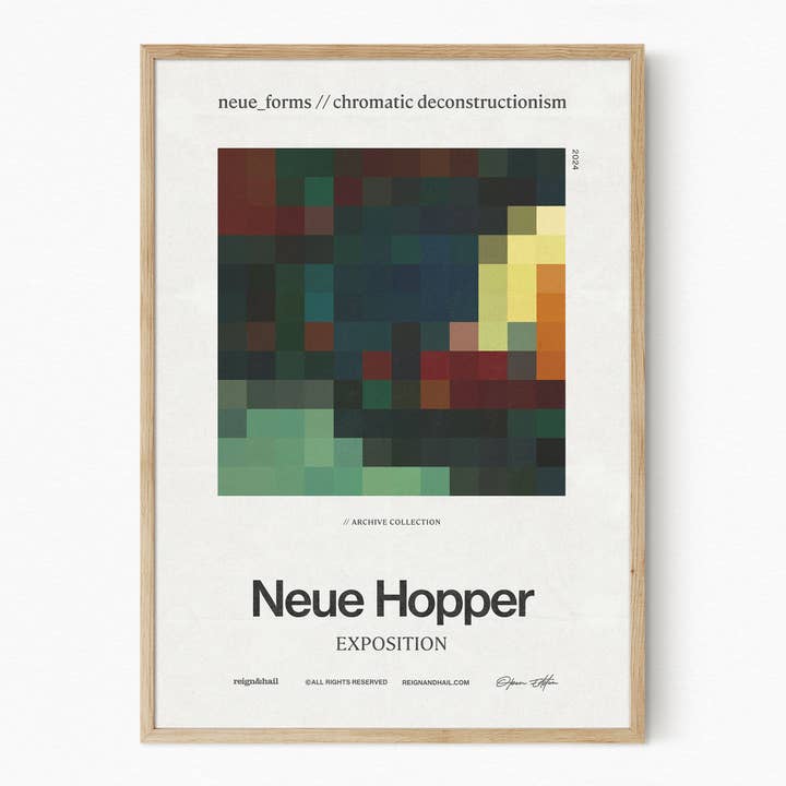 Neue Hopper - kunsttryk for engroshandel hos Reign&Hail