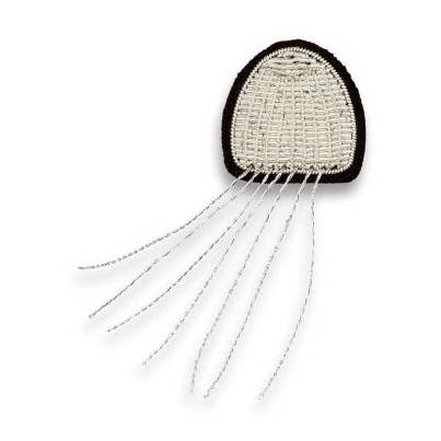 Handbestickte Brosche - Medusa für den Großhandel von Macon & Lesquoy