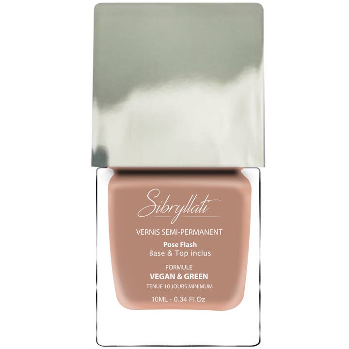 Semi-Perm All-in-1-Schritt-Nagellack, Grün, 10 ml, Mineral Beige für den Großhandel von sibryllati