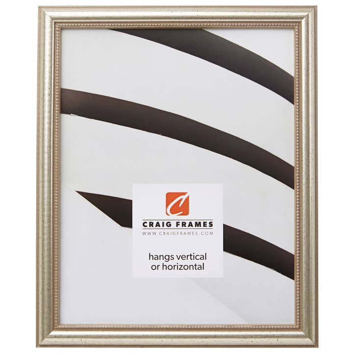 Cadre photo 11 x 14, étain vieilli Stratton, assemblé pour la vente par Craig Frames