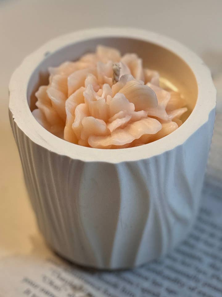 Bloom Candle| Aangepaste kleur en geur | Handgemaakt vat voor wholesale door Home Pro Idea