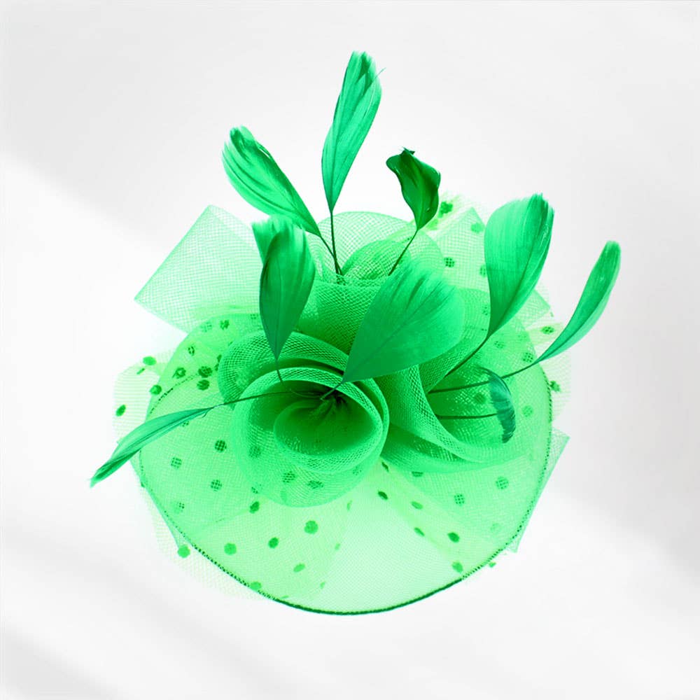 Sensibling Corp. - Wholesale Fascinator hat – Women's - Feather Mesh Flower Fascinator / Headband2