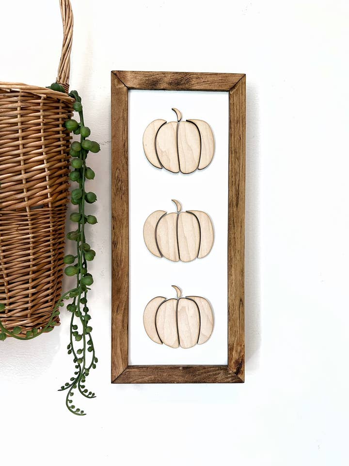 Pumpkins Fall Sign for wholesale by Jordan Station Creations
