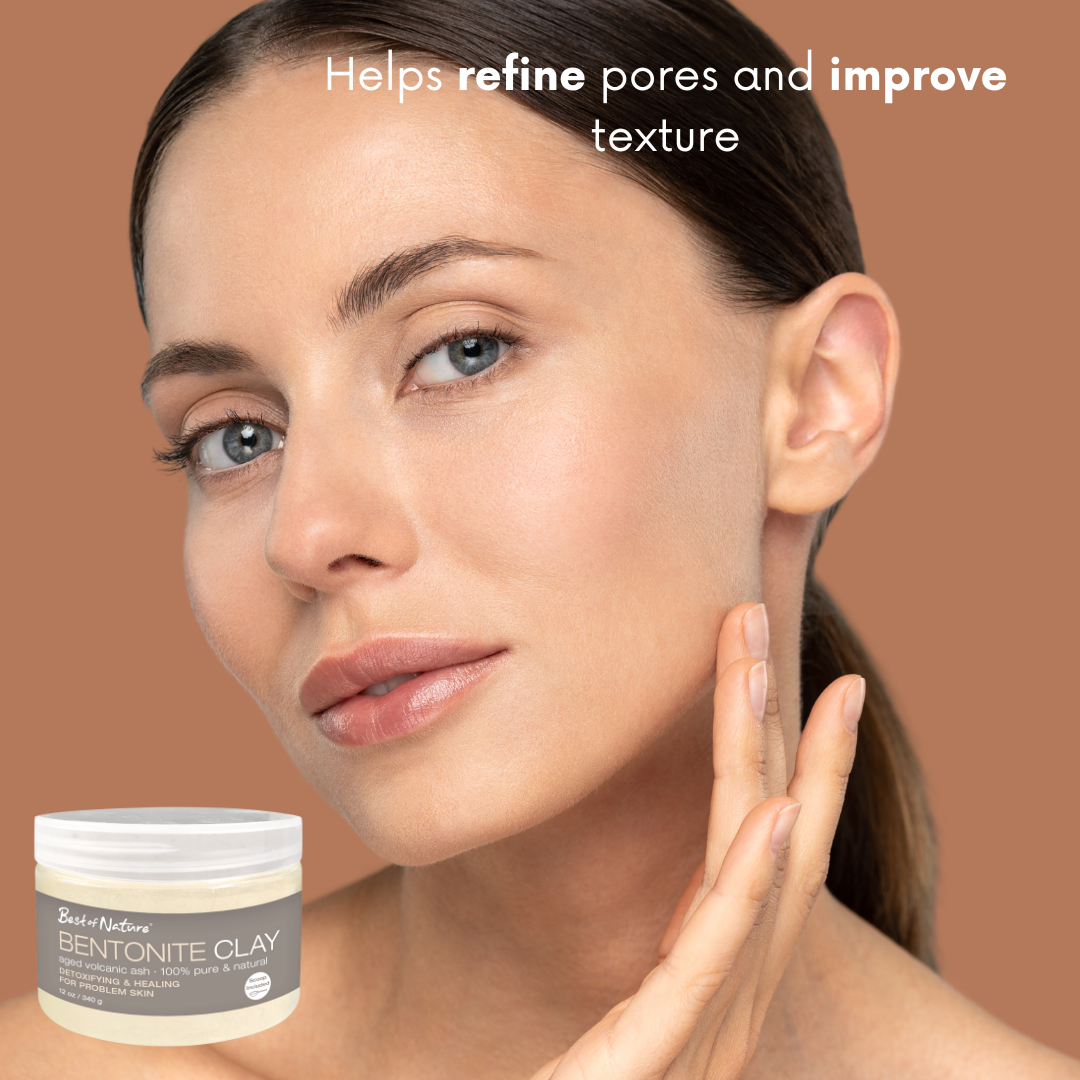 Best of Nature - Wholesale Skincare Face Mask - Bentonite Clay: Aged Volcanic Ash for Deep Cleansing Facial4