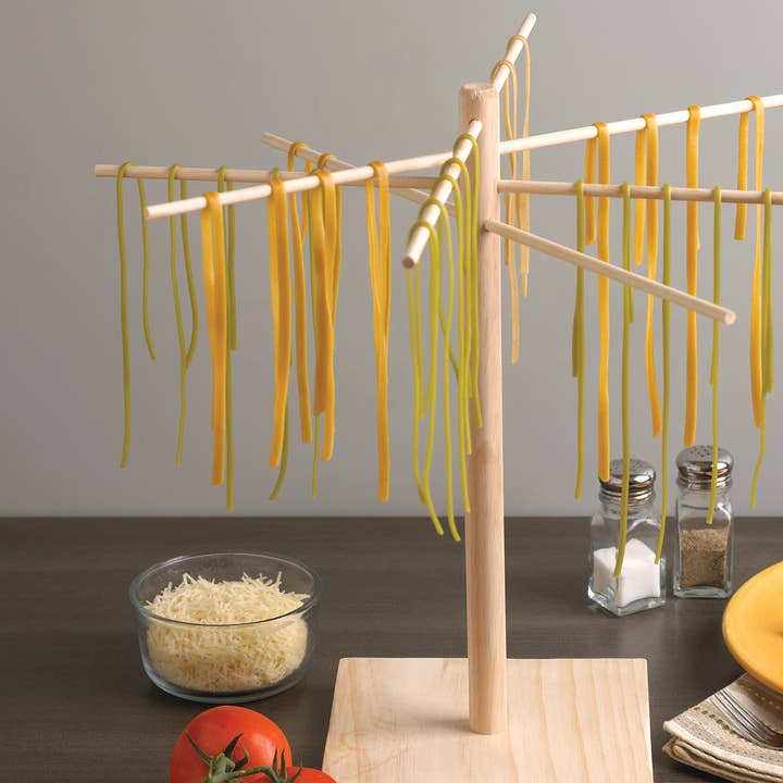 Fox Run Brands - Wholesale Pasta Maker - Fox Run Pasta Drying Rack, Wood, 17.5" x 17.5" x 16.5"2