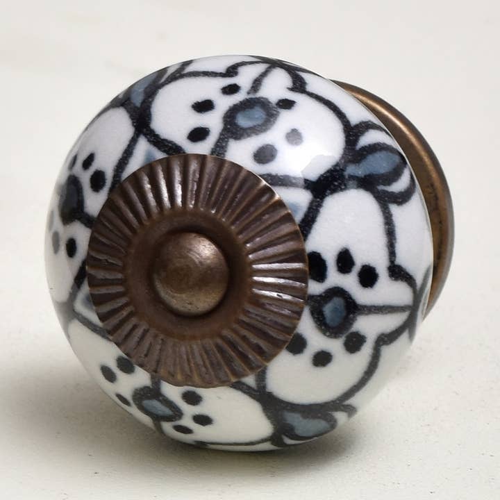 24-delige ladehandgrepen voor de badkamer, keramische, schattige kastknoppen voor wholesale door Daana Paani LLC