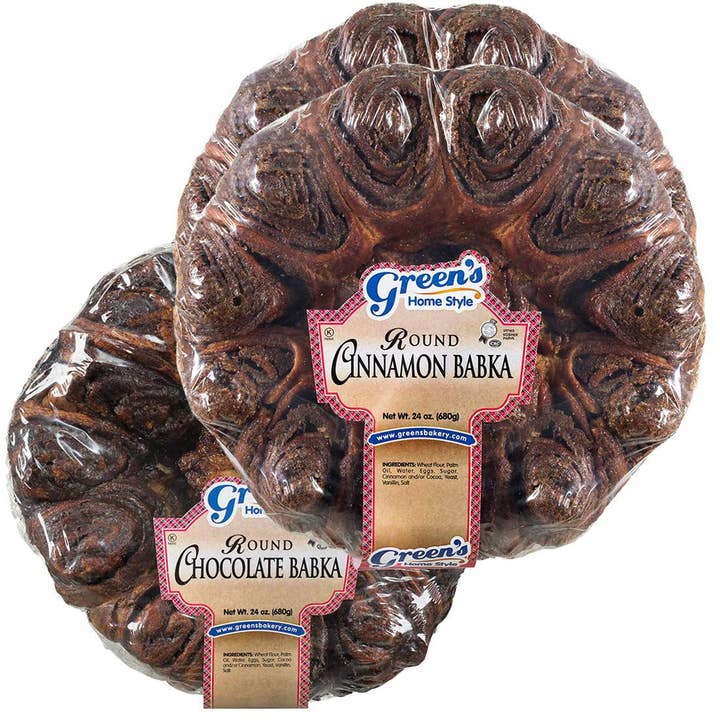 Green's Babka - Wholesale Cake - Green's Bakery Chocolate & Cinnamon Babka 3 Pack 24 oz