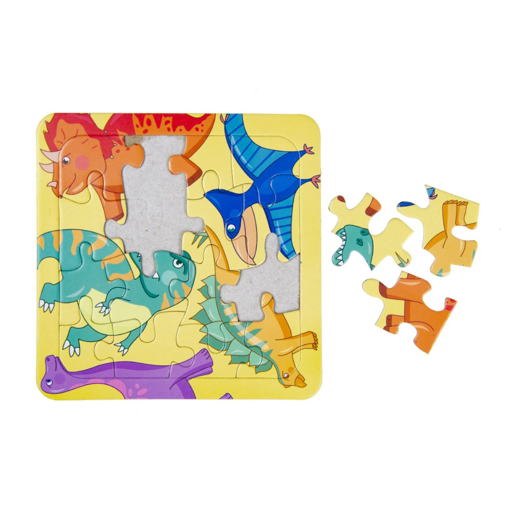 Kids Party Craft – wholesale Puzzle – Child – Dinosaur Puzzle (14x14cm)1