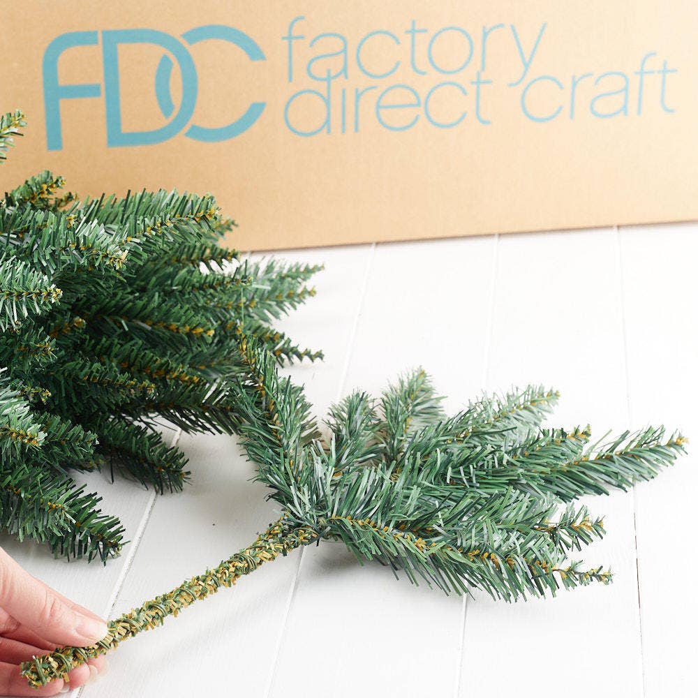 Factory Direct Craft - Vente Plantes artificielles - Tiges de pin canadiennes artificielles de 17 po2