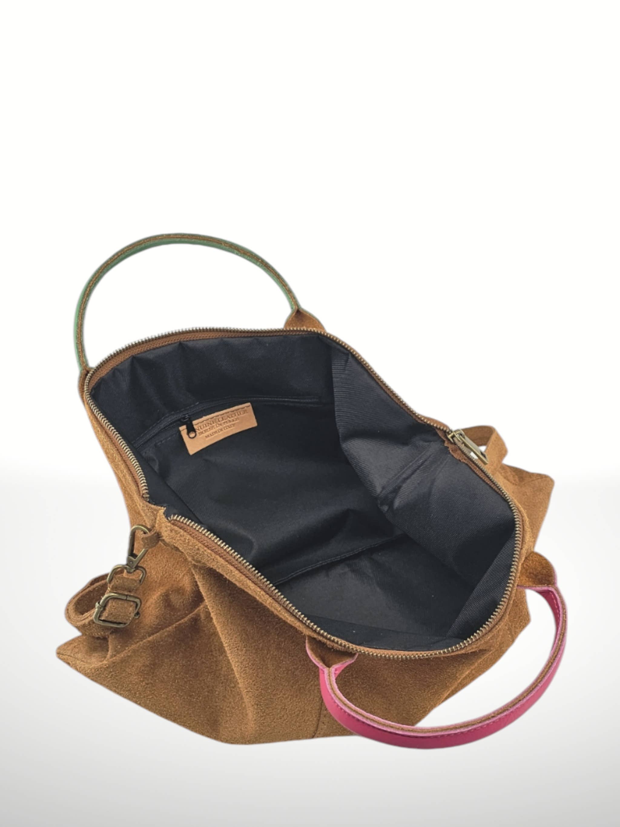 ITALIAN'S LEATHER - Wholesale Tote Bag - Women's - Suede Leather Bags Milano 22081122