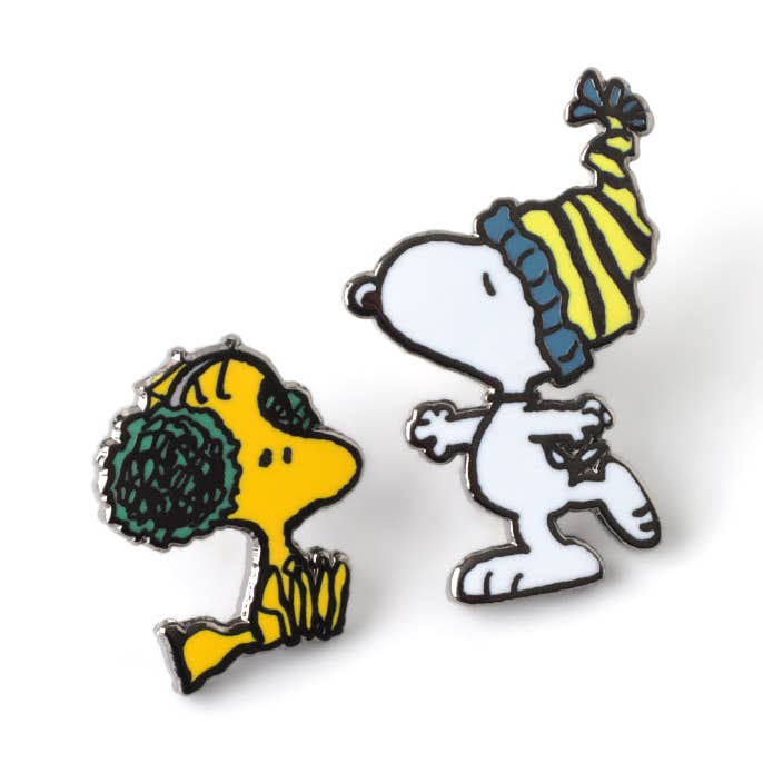 Snoopy & Woodstock Winter Pin Set for wholesale by PINTRILL