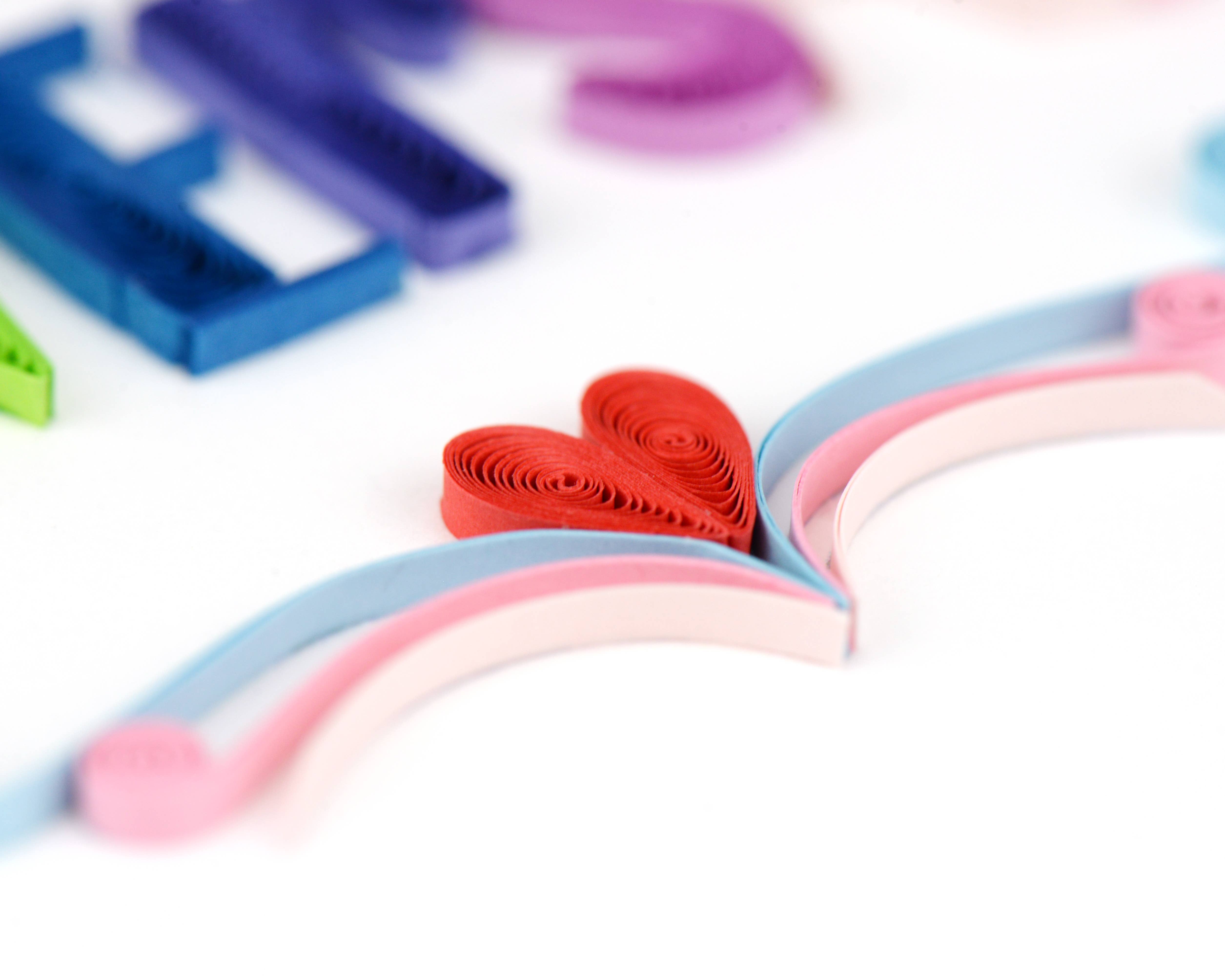 Quilling Card - Venta al por mayor Tarjetas de aniversario - Tarjeta Quilled Feliz Aniversario2