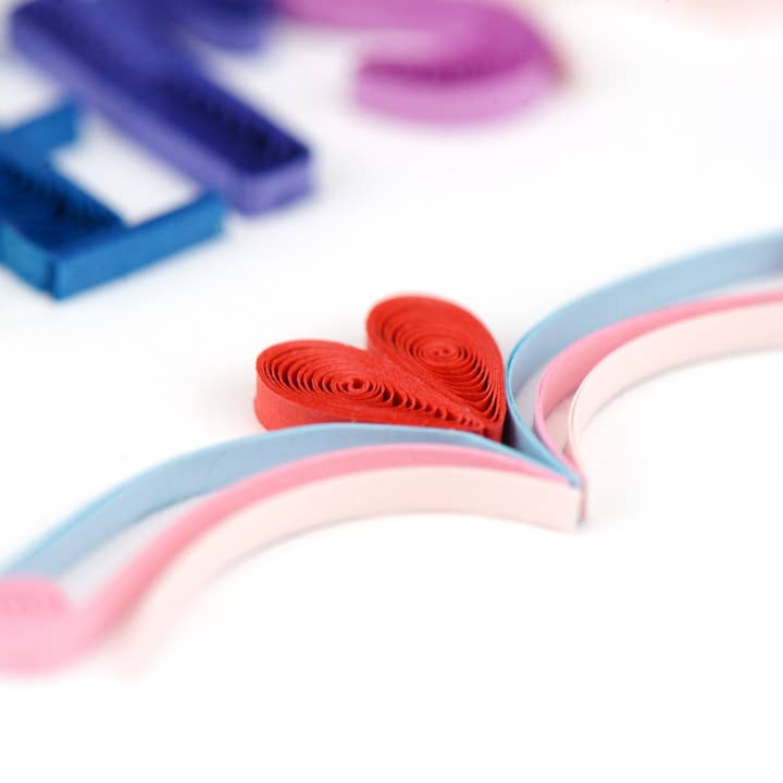 Quilling Card - Venta al por mayor Tarjetas de aniversario - Tarjeta Quilled Feliz Aniversario2