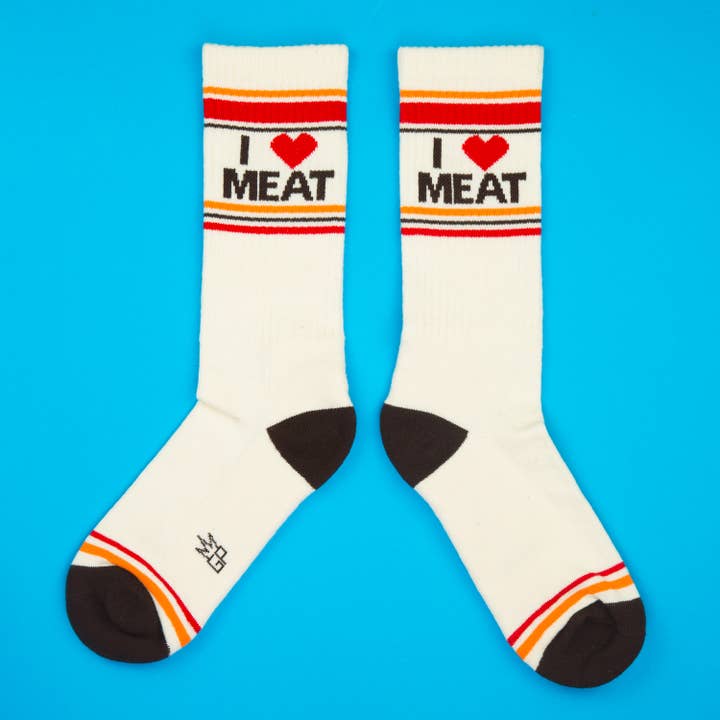 Gumball Poodle - Wholesale Socks - Unisex - I ❤️ Meat Gym Crew Socks4