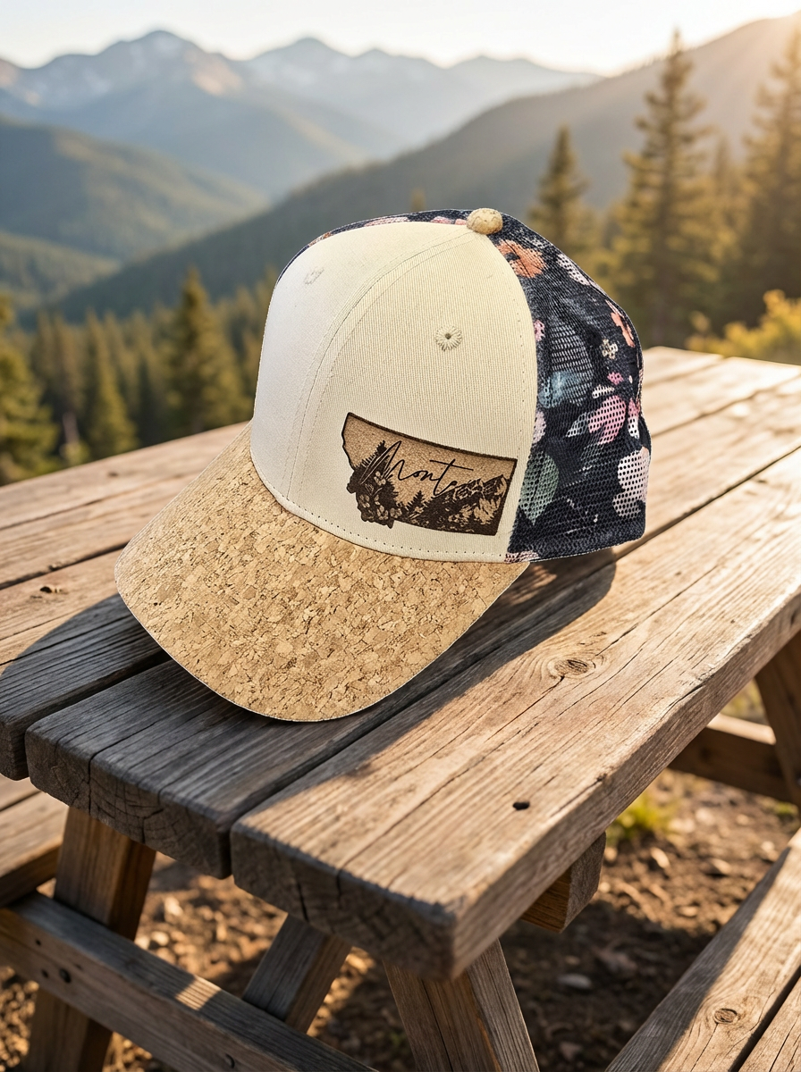 BRIARANDSPHINX - Wholesale Trucker Hat - Unisex - Floral Cork State Hat1