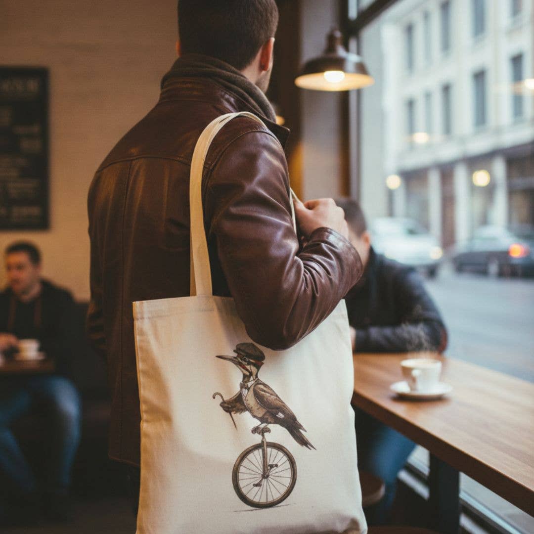 Natural Posh Pileated Canvas Tote Bag for wholesale on Faire2