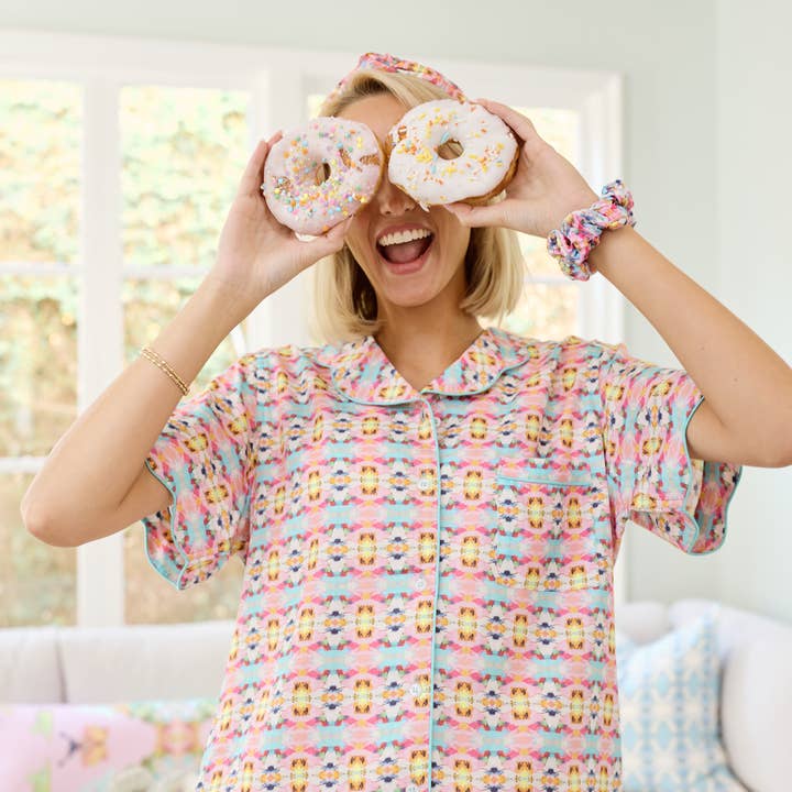 Brooks Avenue - Wholesale Sleepwear Set - Women's - Scalloped Pajama Set Short - Sumner Pink0