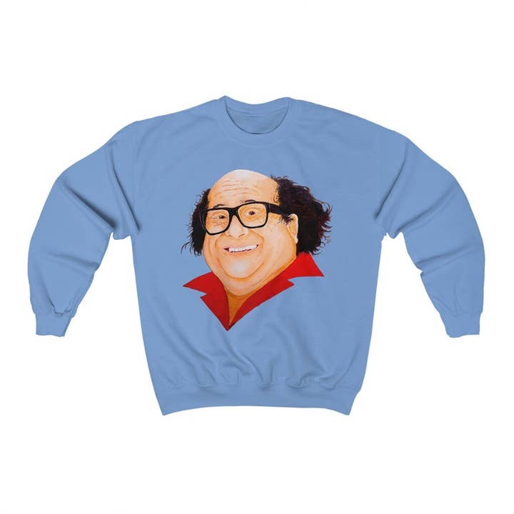 Watercolors by Joshy – Engroshandel Grafisk Sweatshirt - Unisex – Danny DeVito bærbar akvarel Crewneck Sweatshirt8