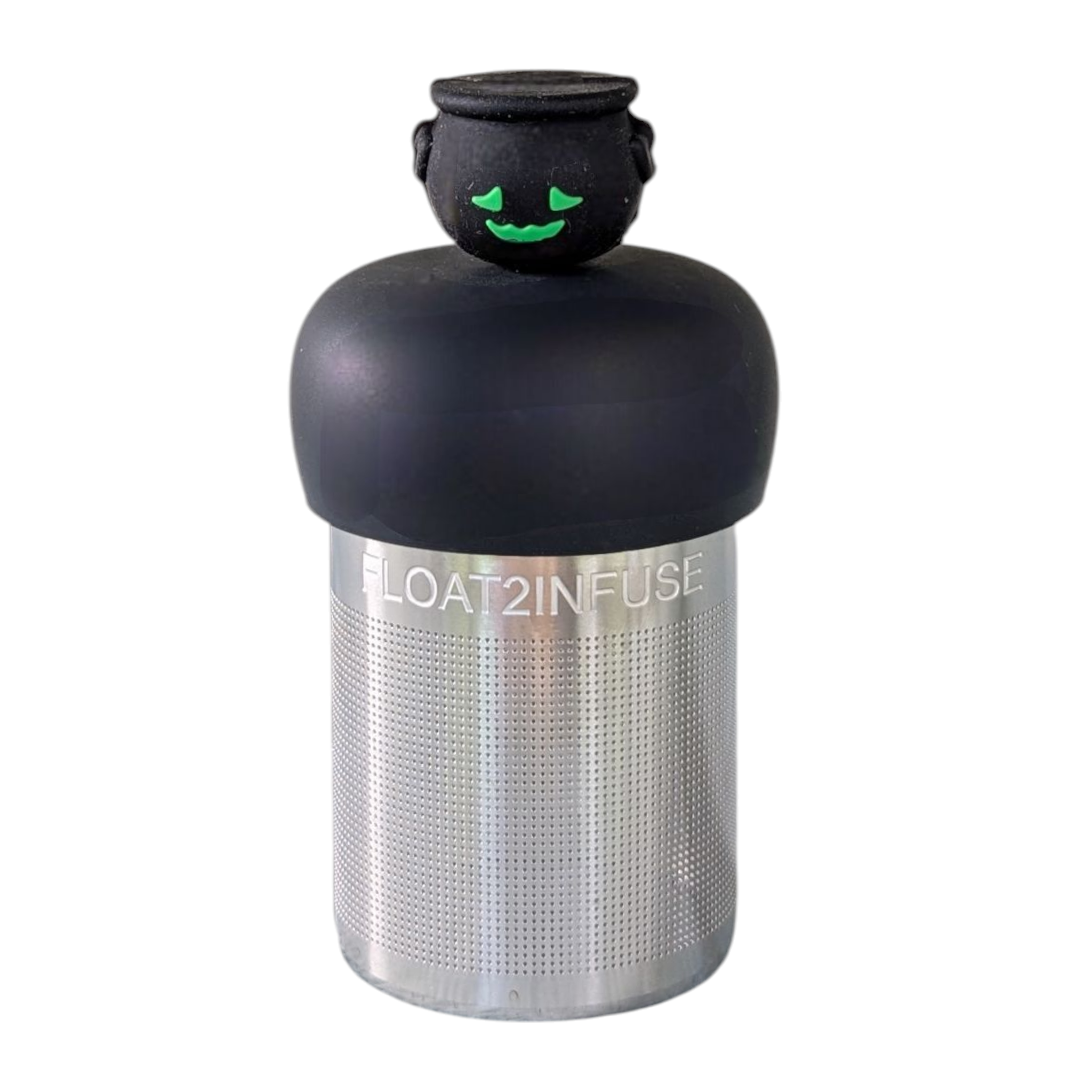 Float2infuse Tea Infuser - Wholesale Tea Strainer/Infuser - Black Cauldron | Floating Tea Steeper | Grey Base | Black1