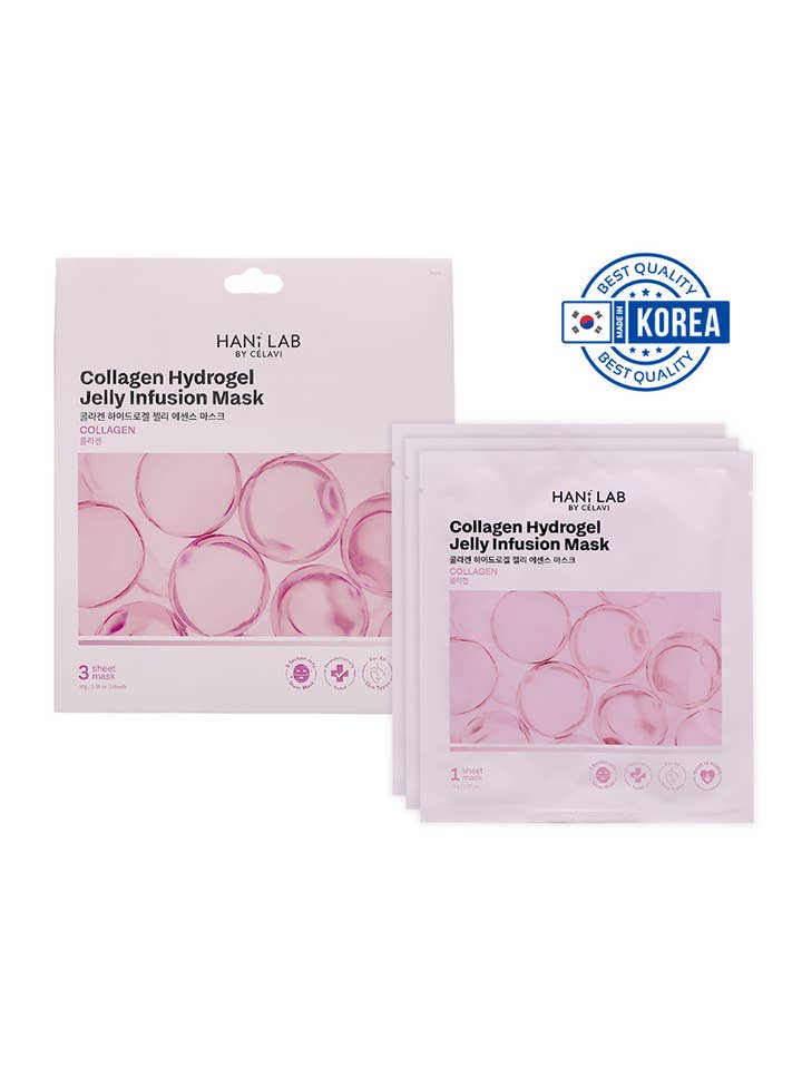 Celavi 70248 Collageen Hydrogel 3 Blad Jelly Masker Set - 1 set voor wholesale door PINEAPPLE Beauty