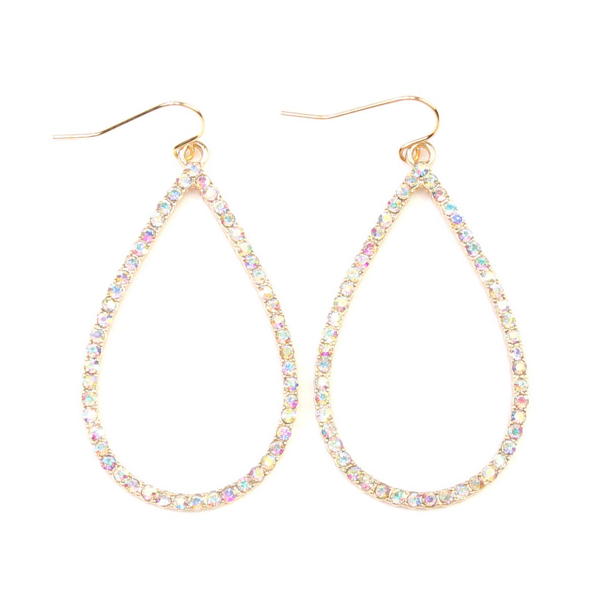 MYS Wholesale Inc - Wholesale Dangle Earrings - Elegant Rhinestone Teardrop Hook Earrings1