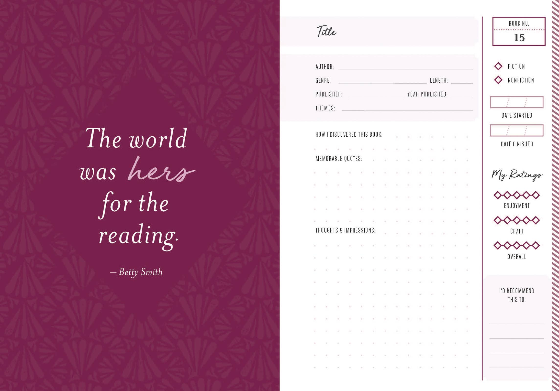 Harvest House Publishers Gift & Specialty Books - Wholesale Journal/Diary - My Reading Life3