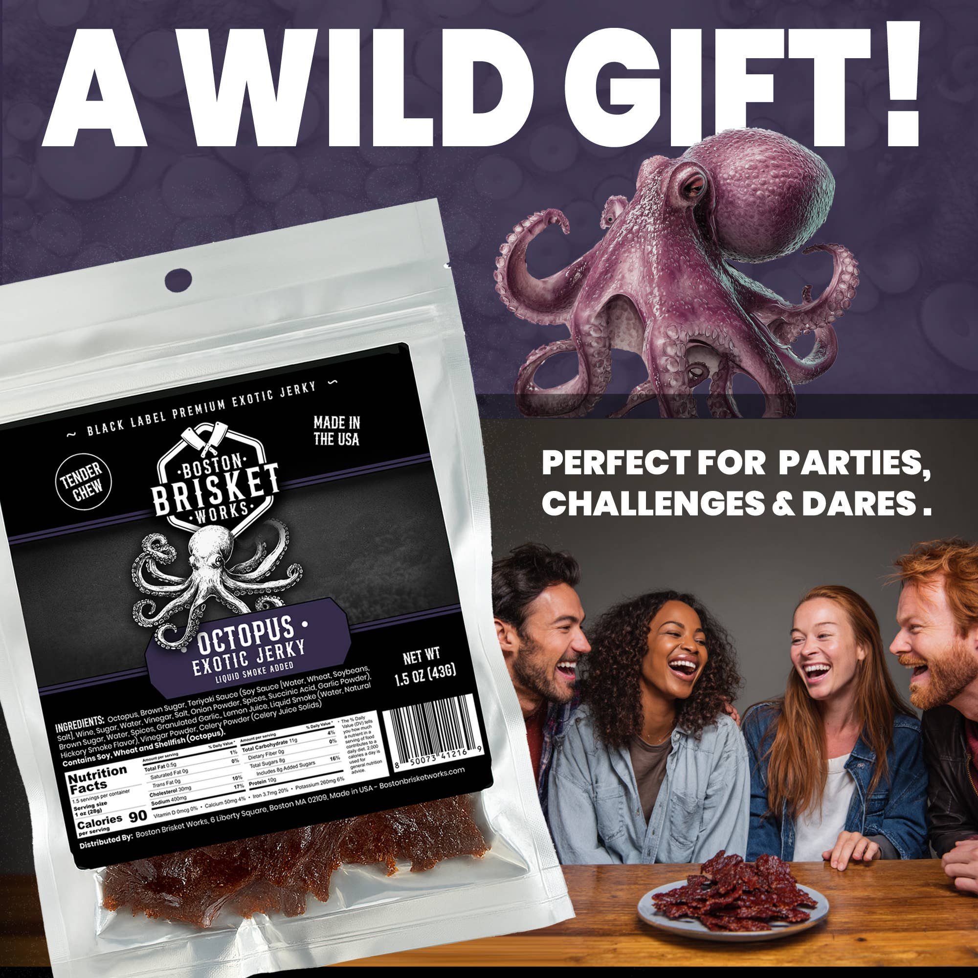 Boston Brisket Works – Jerky por atacado – Carne Seca Exótica "Carne Seca de Polvo"2