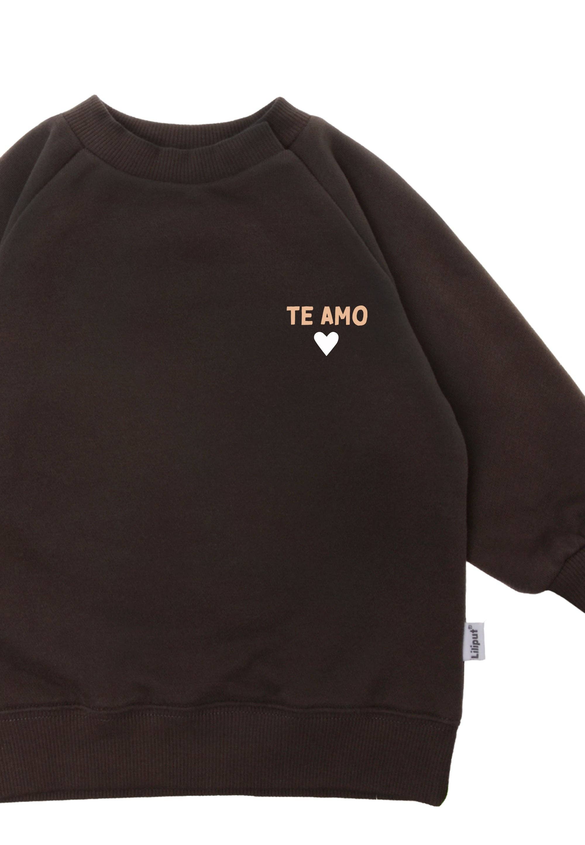 Liliput - Wholesale Sweatshirt - Kids - Brown sweatshirt with "Te Amo" print3