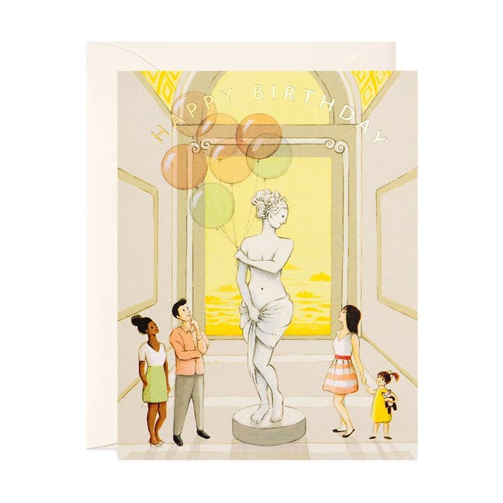 Museum Birthday Greeting Card for wholesale by JooJoo Paper