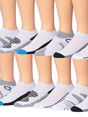 James Fiallo Men's 12-Pairs Performance Low Cut Athletic Sport Socks 2892-3 for wholesale by Gold Hose LLC