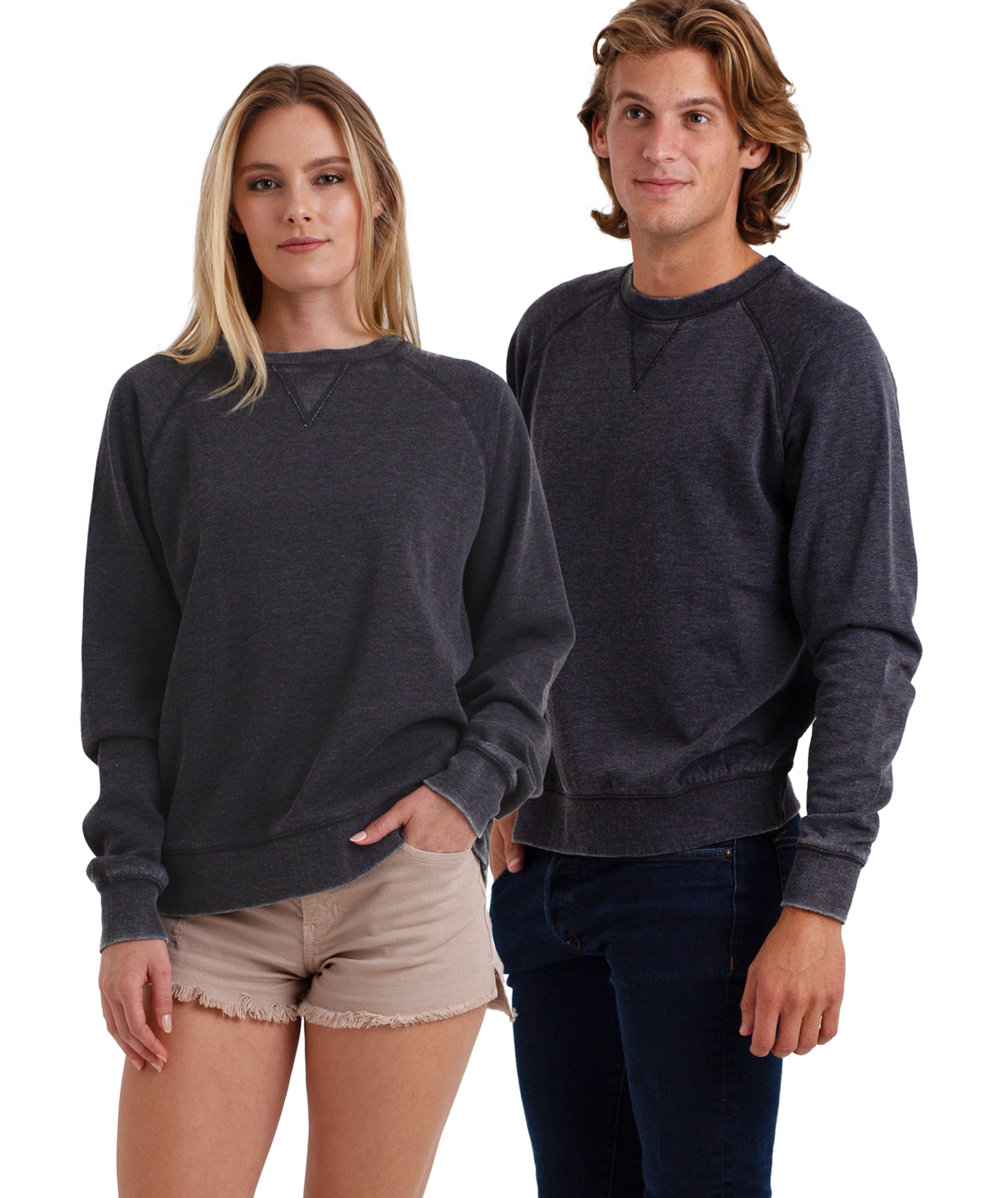 U.S. Apparel - Wholesale Sweatshirt - Women's - Adult Vintage Fleece Crew50