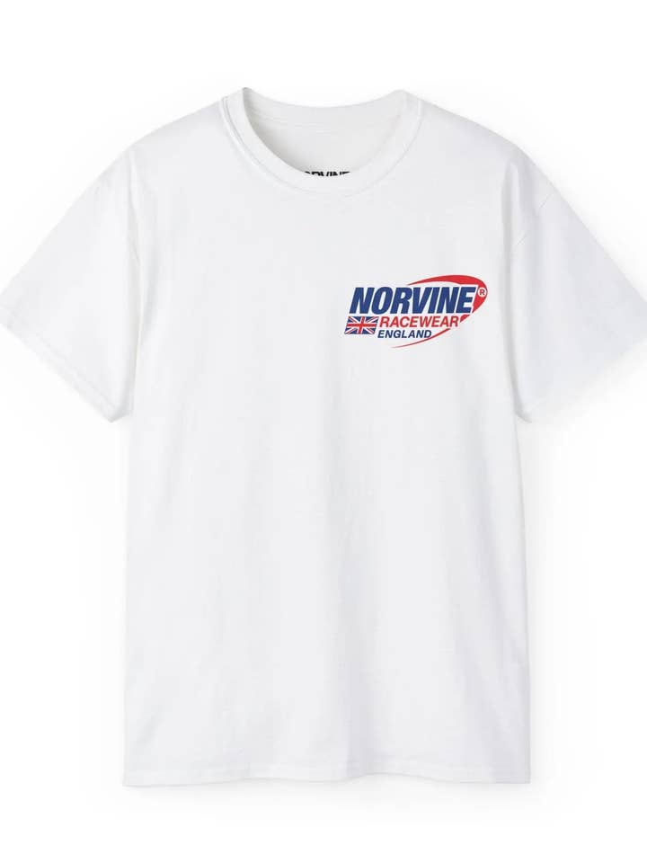 Retro Racing Tee - Edição Limitada do Reino Unido - Impresso na Inglaterra por atacado de Norvine